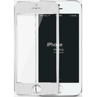 8732 iPhone5 Защитное стекло металическое (серебро)