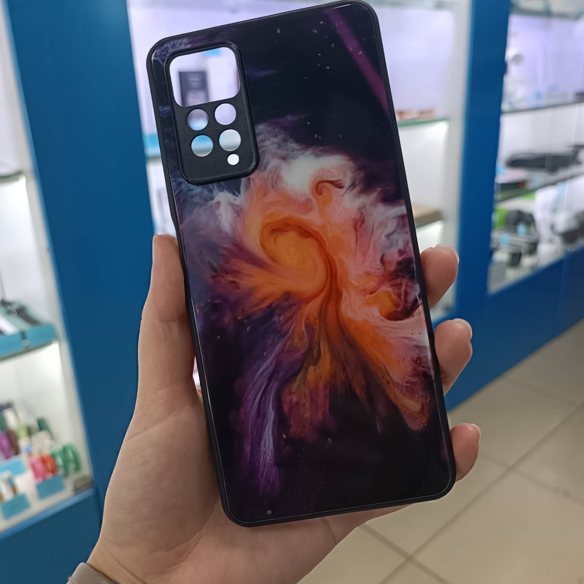 23425 Xiaomi Redmi Note 12Pro защитная крышка-чехол, стекло с рисунком