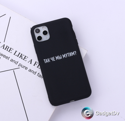 60538  iPhone 12 Pro Max защитная крышка-чехол, надписи