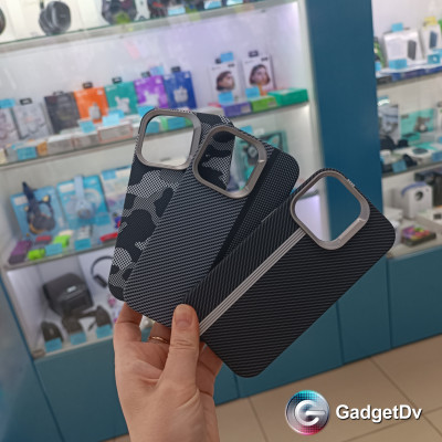 32065  iPhone 14Pro защитная крышка-чехол, под карбон 32065  iPhone 14Pro защитная крышка-чехол, под карбон