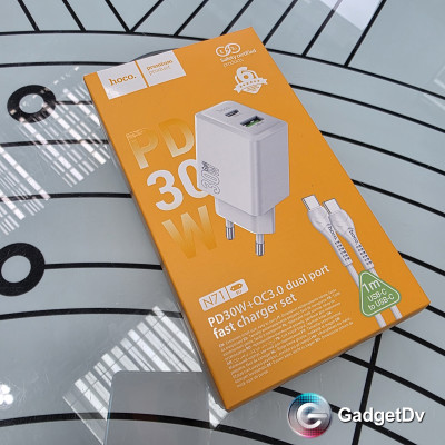 38361 СЗУ 30W + кабель USB-C to USB-C, Hoco N71