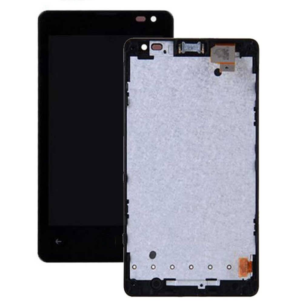 Модуль-дисплей для Microsoft Lumia 435 с рамкой (Оригинал)