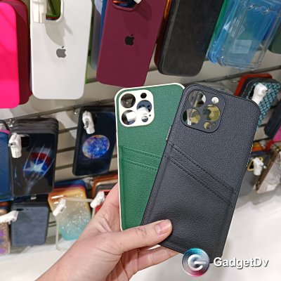 30072 Защитная крышка iPhone 14Pro Max, кожаный с кармашком