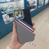 32066 iPhone 16 ProMax защитная крышка-чехол под карбон