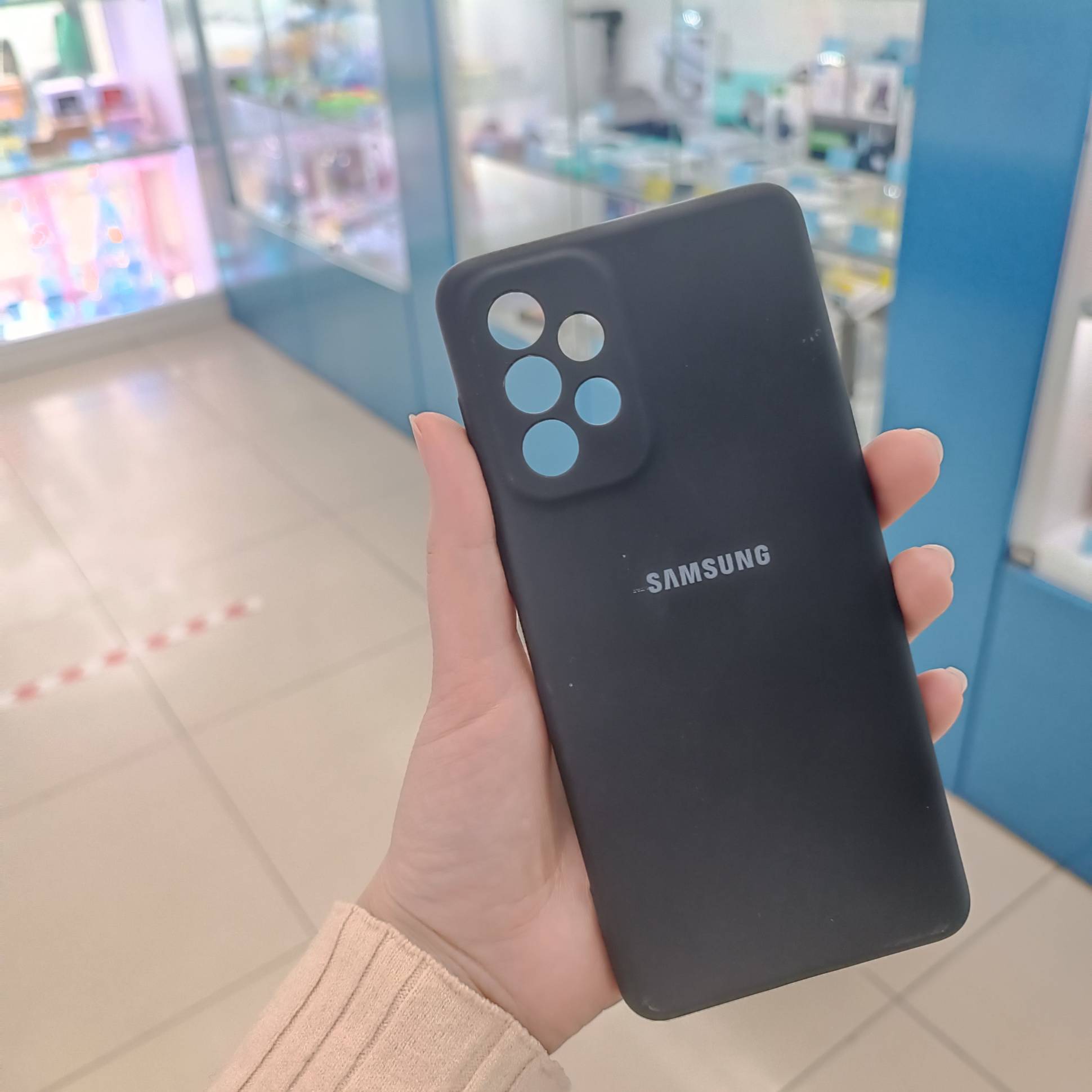 33062 Samsung A73 защитная крышка-чехол,однотонный силикон