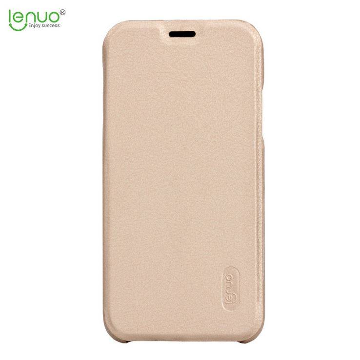 5256 iPhoneX Чехол-книжка Lenuo (золото)