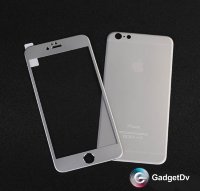 5-784 Защитное стекло зад металический iPhone6 (серый)
