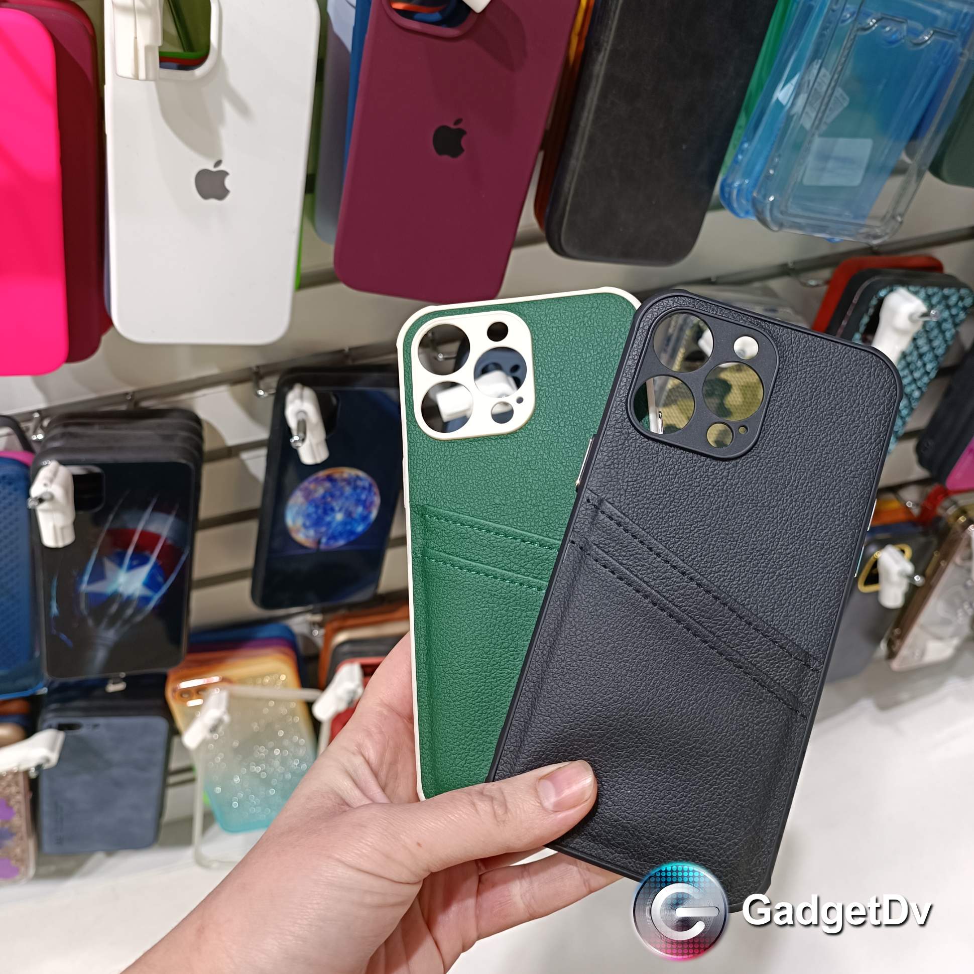 30073 iPhone 14Pro защитная крышка-чехол, кожаный с кармашком