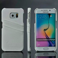 9273 Galaxy S6 Edge Защитная крышка кожаная (белый)