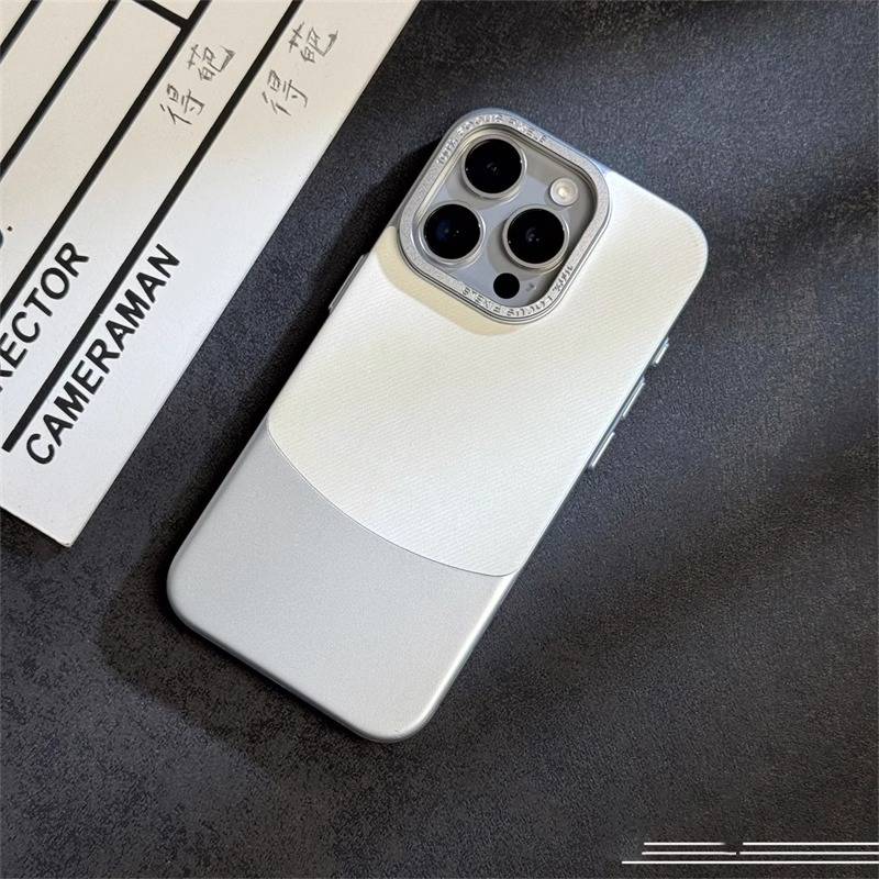 28081 iPhone 15 ProMax защитная крышка-чехол, пластик+ткань