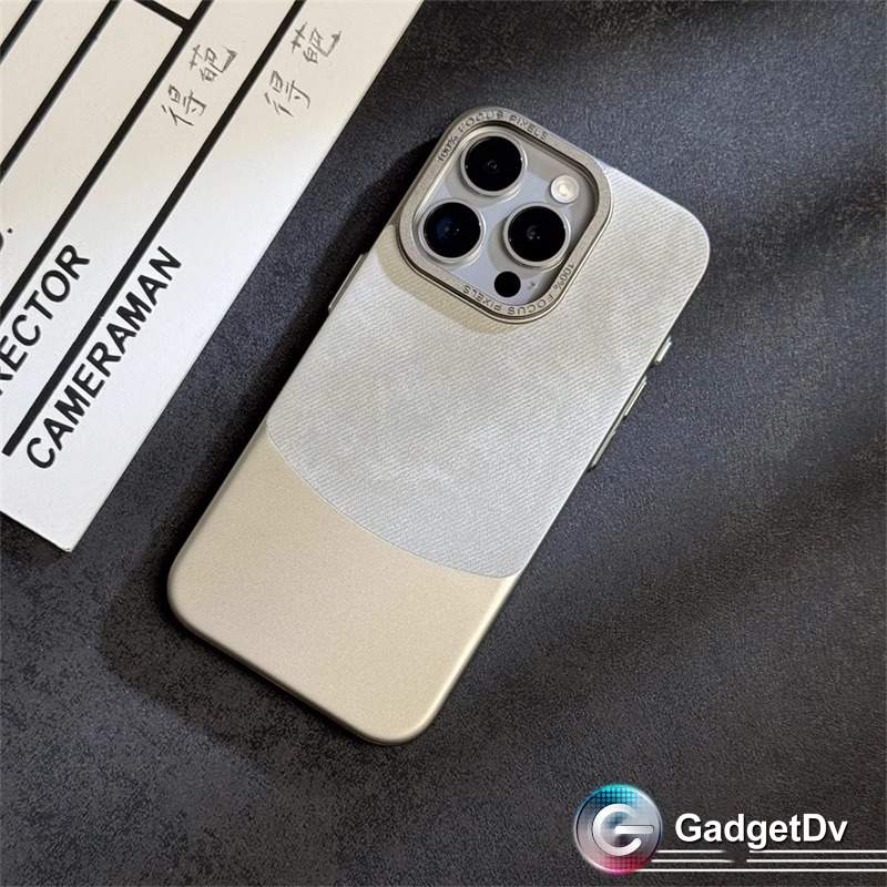 28081 iPhone 15 ProMax защитная крышка-чехол, пластик+ткань