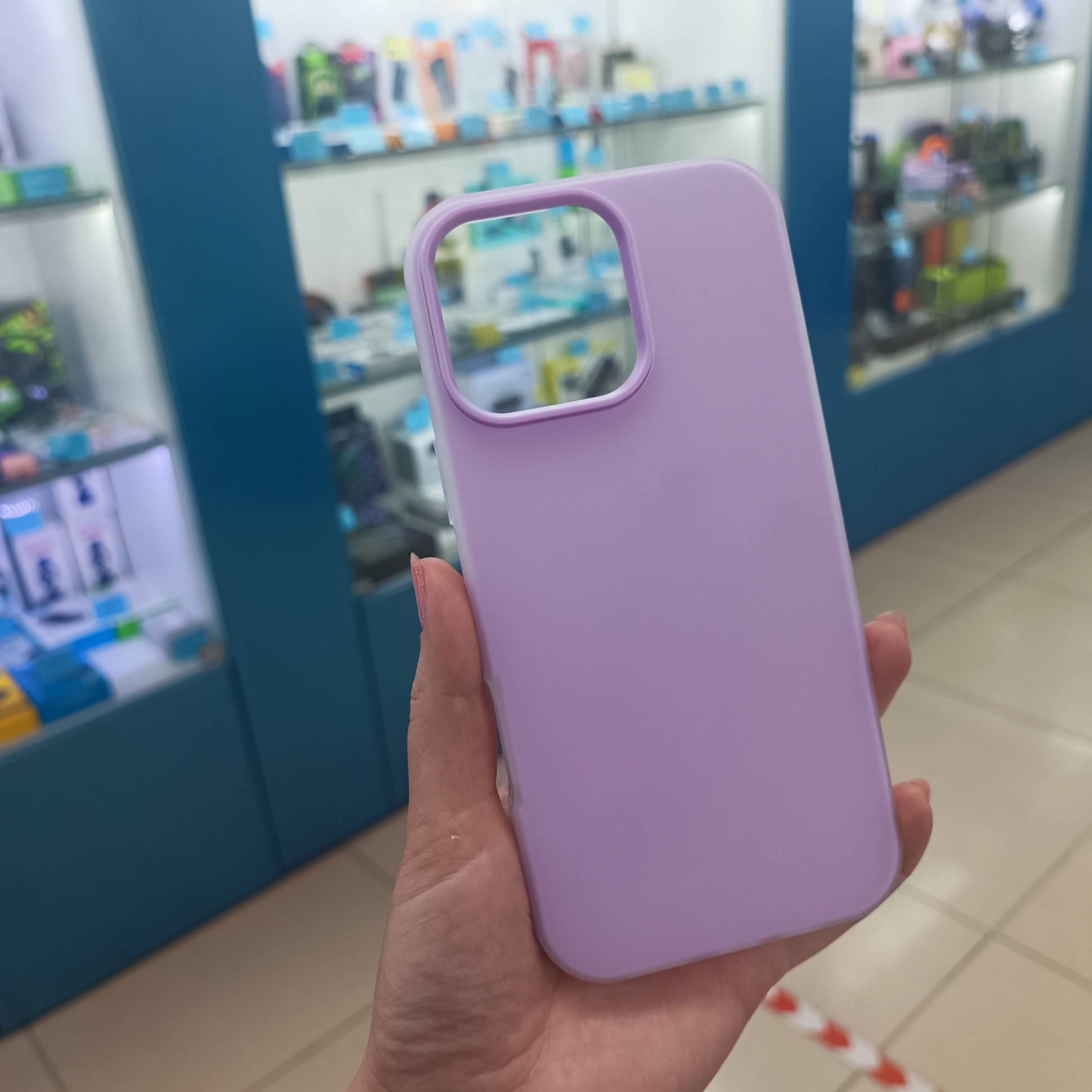 37060 iPhone 16 ProMax защитная крышка-чехол неон