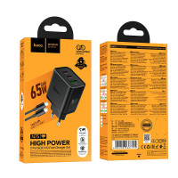 38912 СЗУ 2USB--C/USB-A, 65W Hoco N75