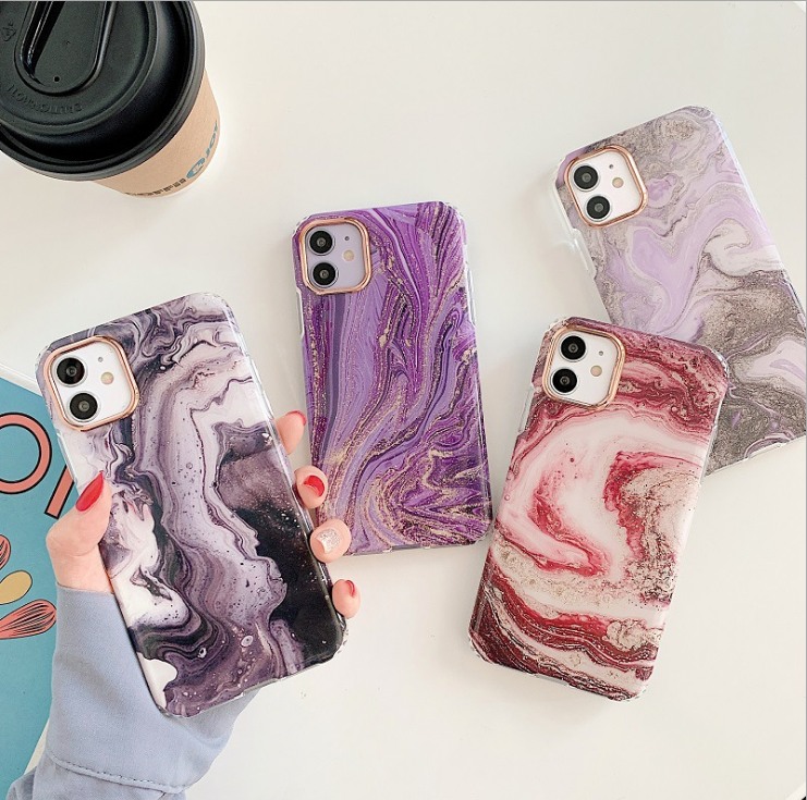 60731 iPhone 12 Pro Max защитная крышка-чехол, Мрамор