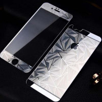 8770 iPhone4 Защитное стекло комплект 0,3mm (серебро)