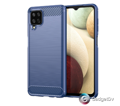 20612 Samsung A12 защитная крышка-чехол, фактурный силикон