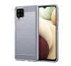 20612 Samsung A12 защитная крышка-чехол, фактурный силикон