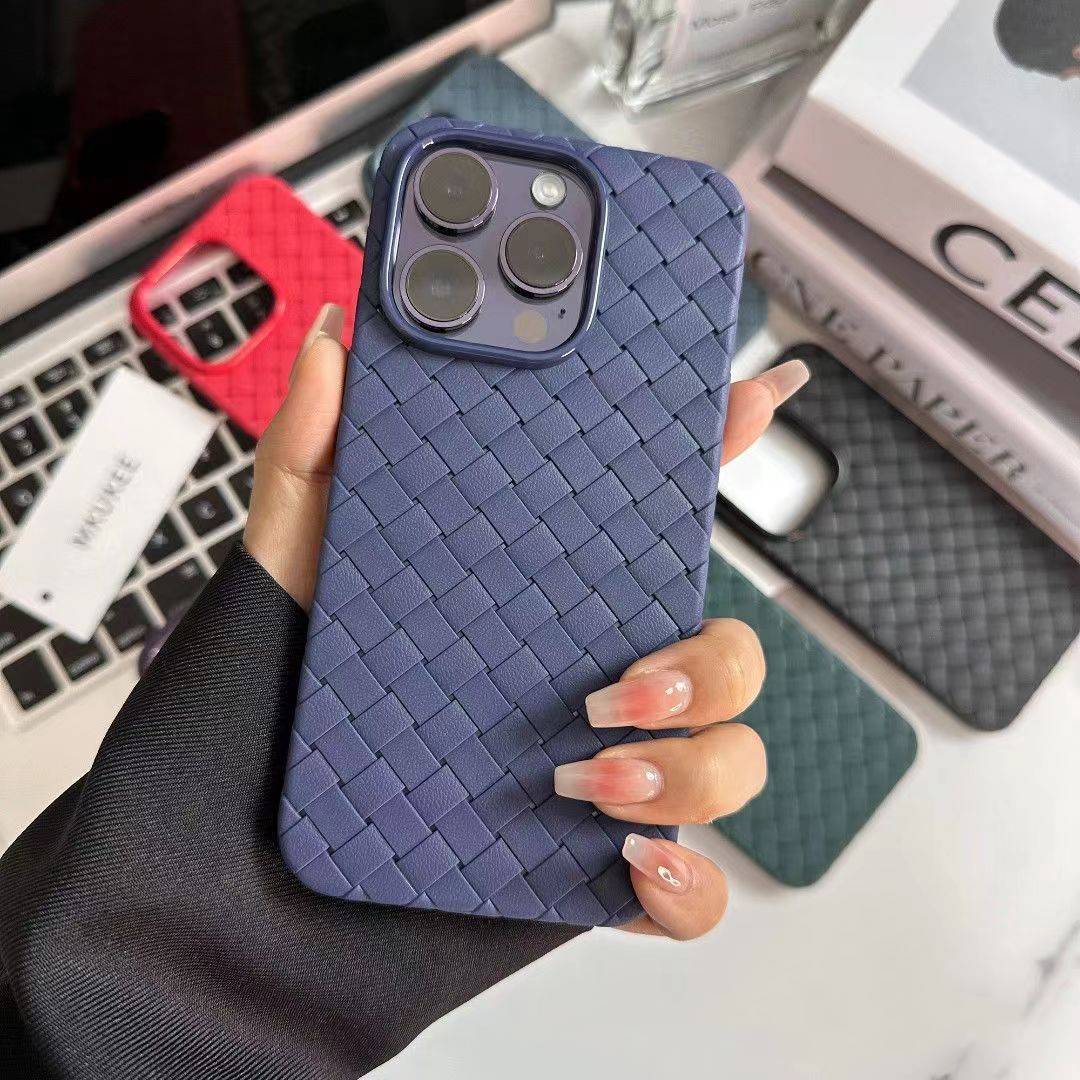 27167 iPhone 14Pro Max защитная крышка-чехол, плетеный