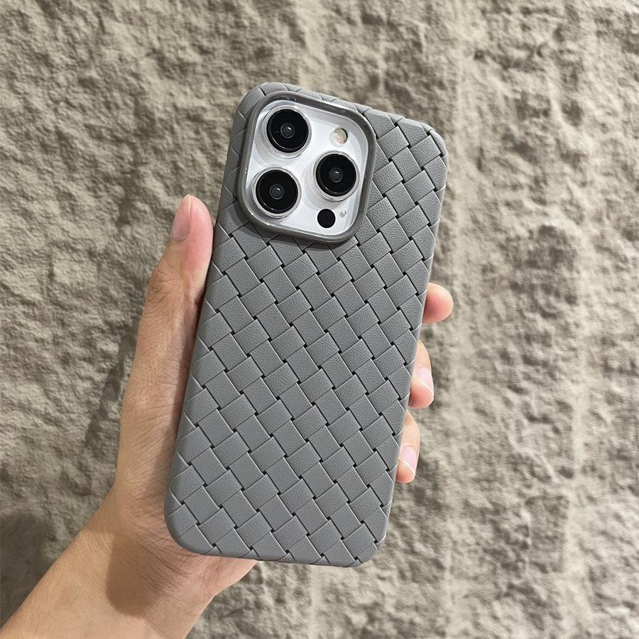 27167 iPhone 14Pro Max защитная крышка-чехол, плетеный