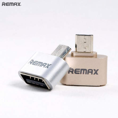 2160 Адаптер OTG USB- micro USB  Remax (серебро)