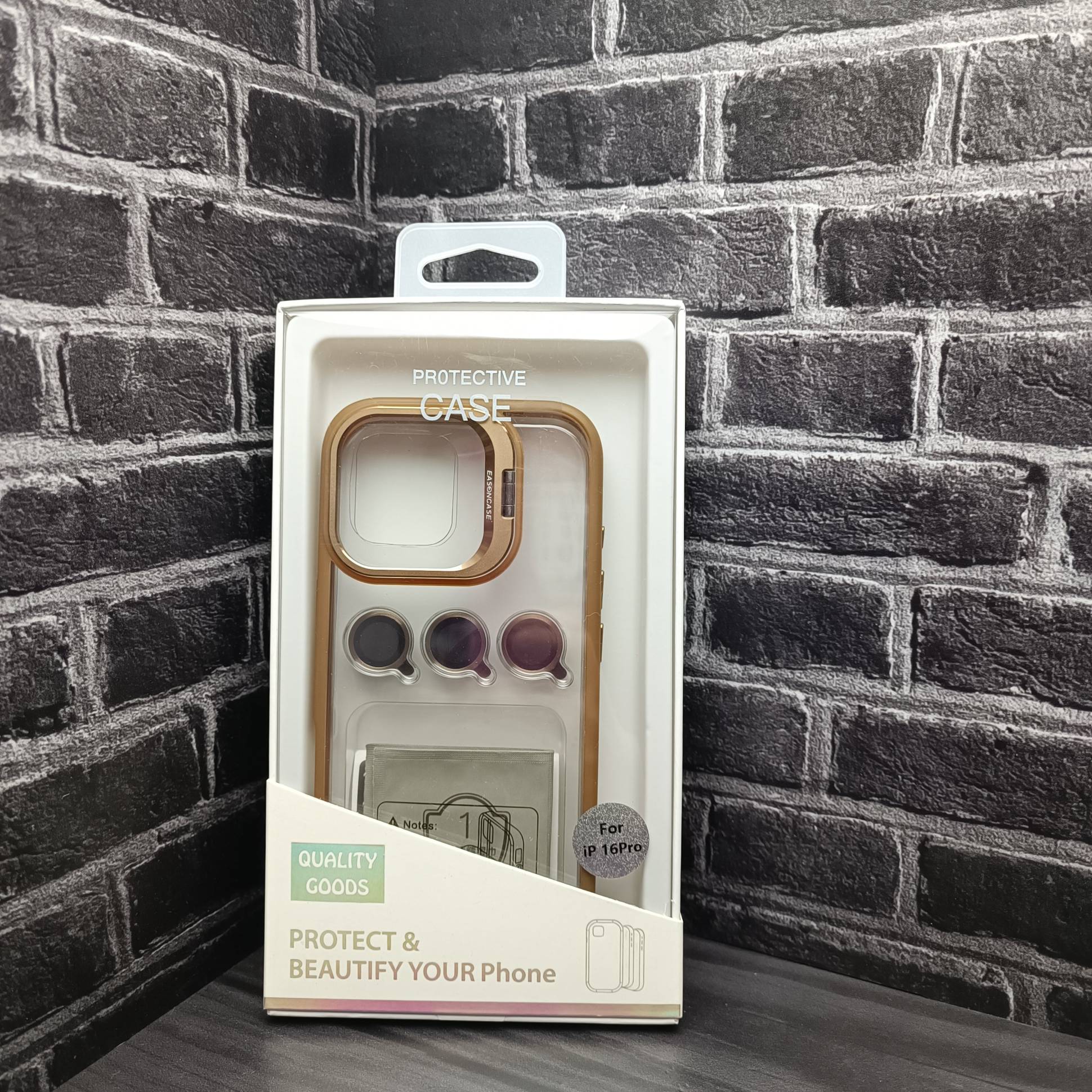 35061 iPhone 16Pro защитная крышка-чехол, с линзами