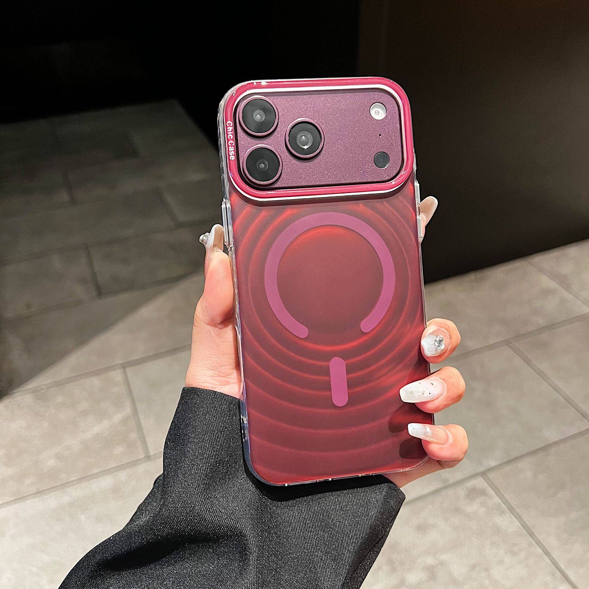 38776 iPhone 16 защитная крышка-чехол, переливающийся