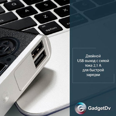 7561 Портативный аккумулятор 10000 mAh (золотой)