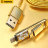 9810 Кабель USB 2 в1 Remax (золото)