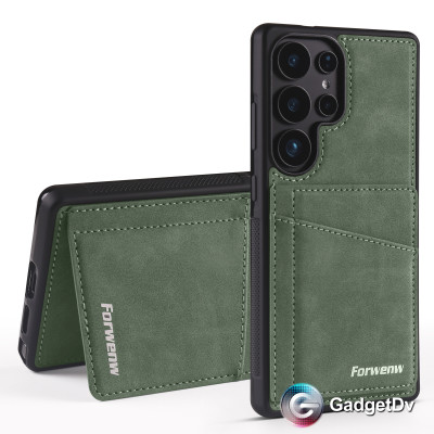 38578 Samsung S25 Plus, защитная крышка-чехол,с картхолдером под замшу 