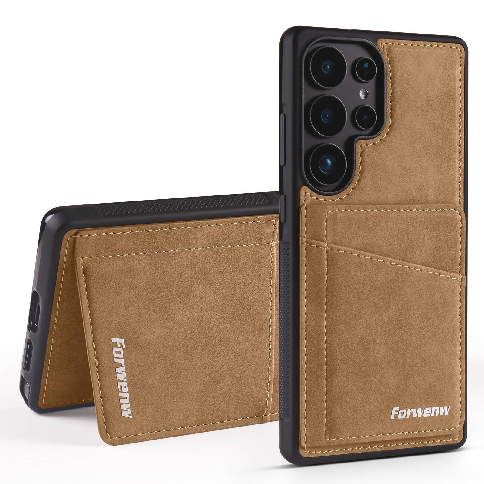 38578 Samsung S25 Plus, защитная крышка-чехол,с картхолдером под замшу