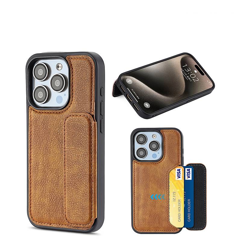 38680 iPhone 16Pro защитная крышка-чехол с подставкой