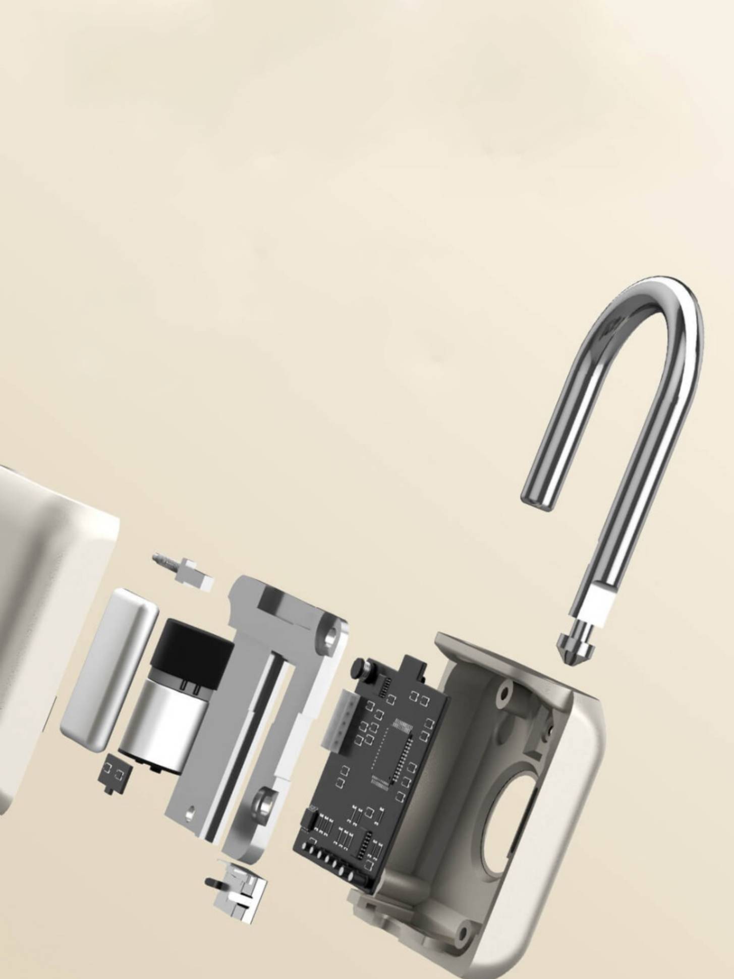 20860 Биометрический замок Xiaomi Uodi Smart Fingerprint Padlock (YD-K1)