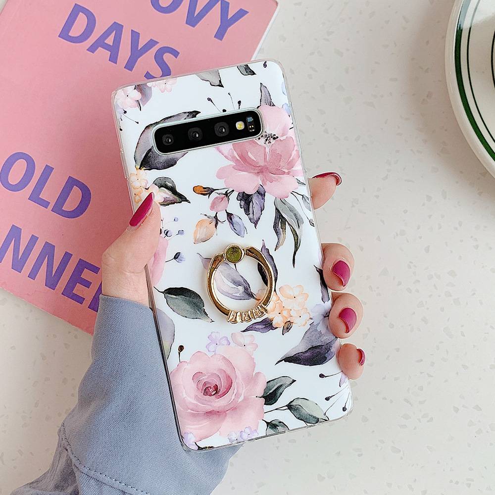 40078 Samsung S10 защитная крышка-чехол, Цветы