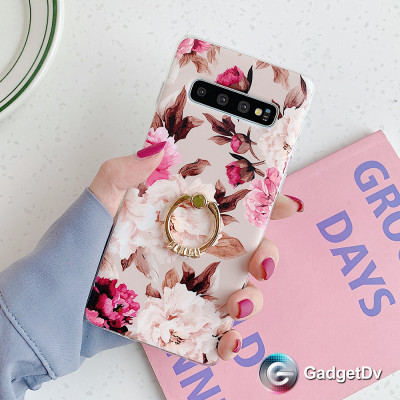 40078 Samsung S10 защитная крышка-чехол, Цветы