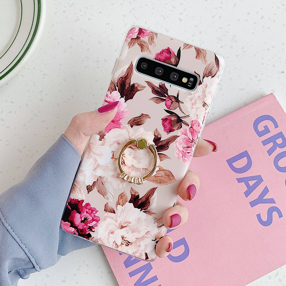 40078 Samsung S10 защитная крышка-чехол, Цветы