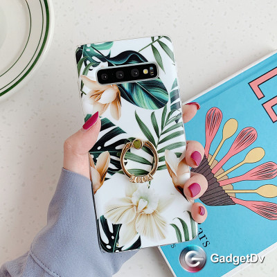 40078 Samsung S10 защитная крышка-чехол, Цветы