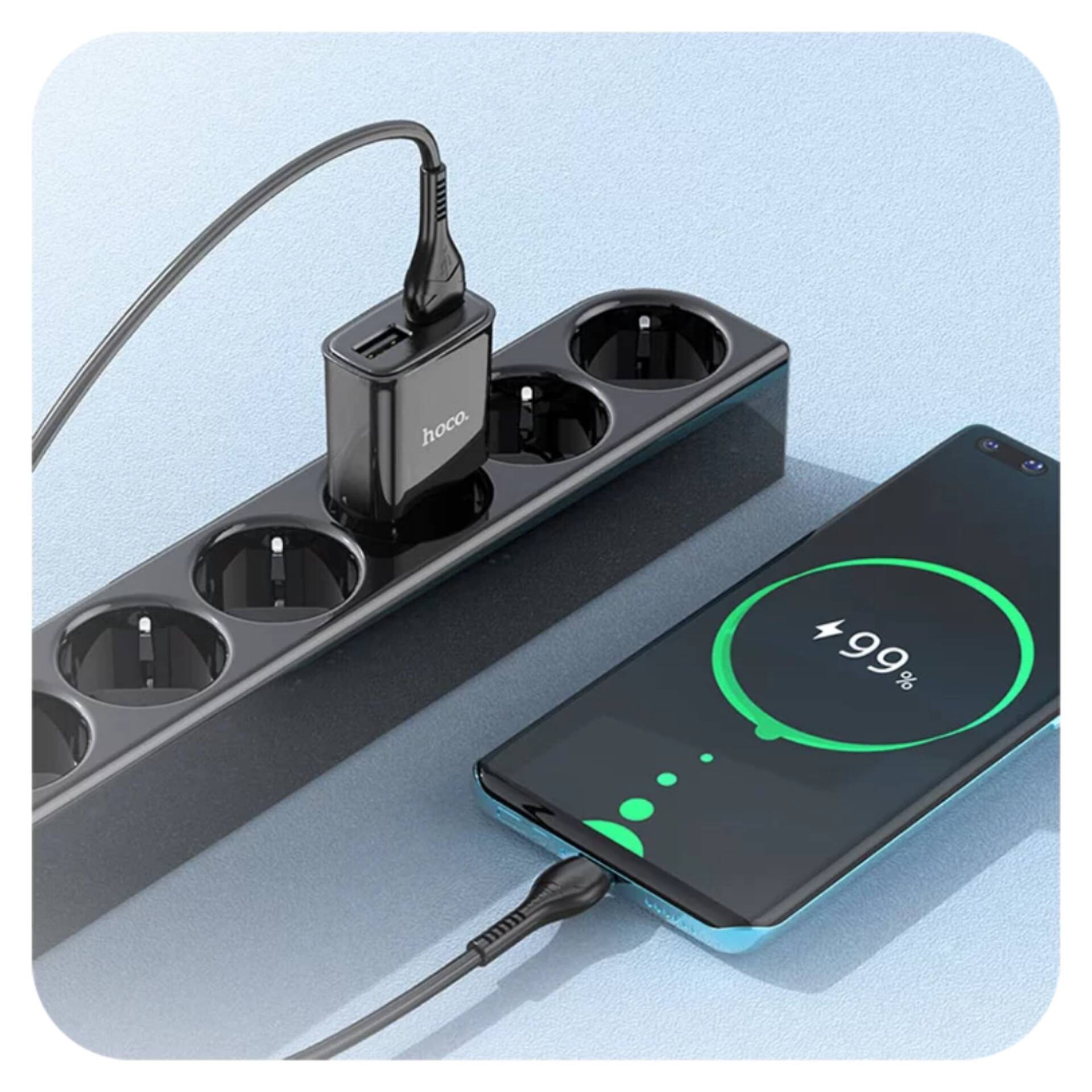 26868 СЗУ USB 2,4А + кабель lighting, Hoco C88A