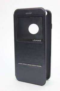 17-958  iPhone6+ Чехол-книжка (черный)