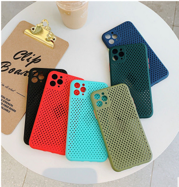 50021 iPhone 11Pro защитная крышка-чехол, силикон перфорированный