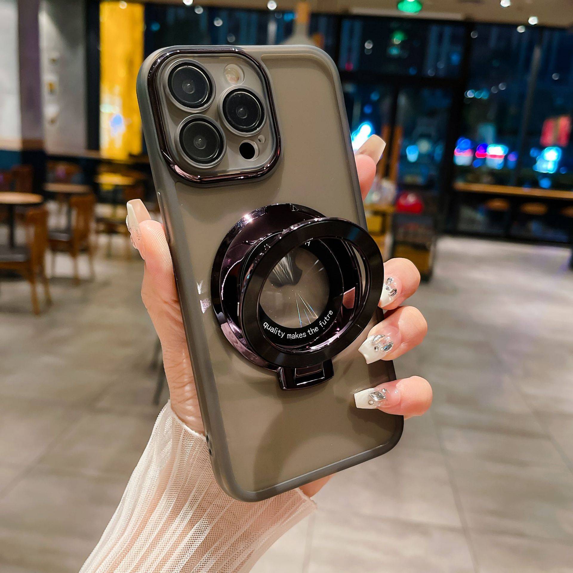 26982 Xiaomi Redmi Note 13Pro защитная крышка-чехол, с держателем