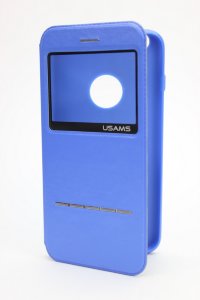 17-959  iPhone6+ Чехол-книжка (синий)