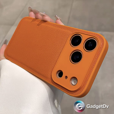 38791 iPhone 17Pro защитная крышка-чехол пластик под кожу