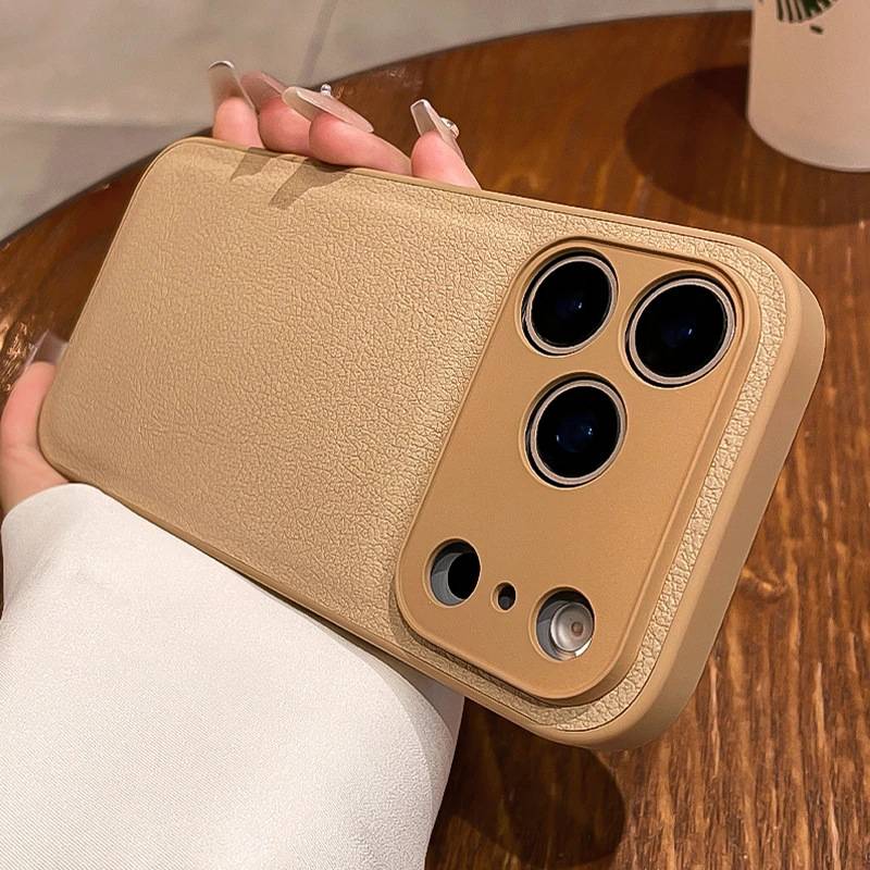 38791 iPhone 17Pro защитная крышка-чехол пластик под кожу