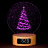 10685 Светящийся ночник-Колонка с 3D рисунком (Новогодняя елочка) - 10685 Светящийся ночник-Колонка с 3D рисунком (Новогодняя елочка)