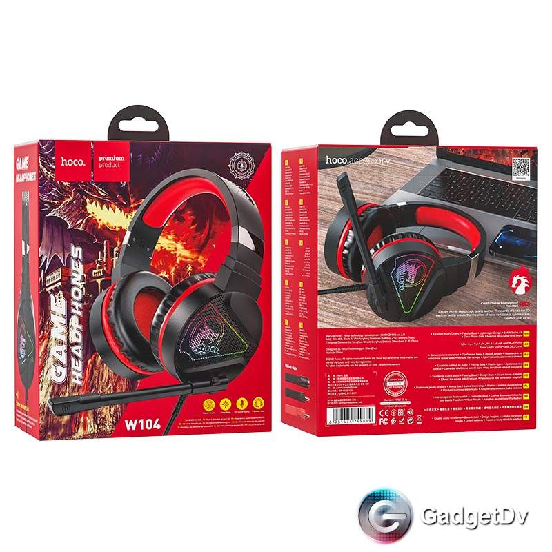 23127 Наушники игровые, Hoco W104