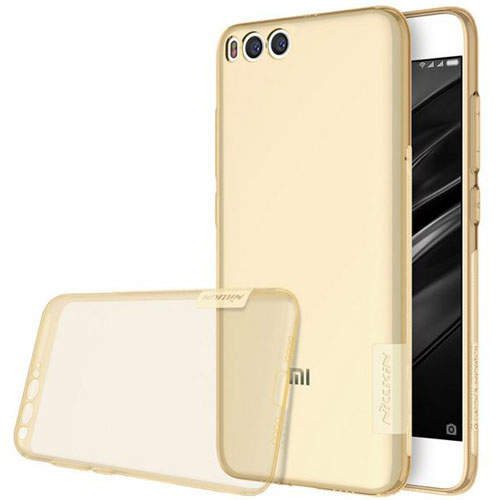 4109 Xiaomi Mi 6 Защитная крышка силиконовая Nillkin (золото)