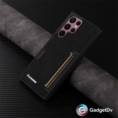 38257 Samsung S24Ultra защитная крышка-чехол, с картхолдером под кожу
