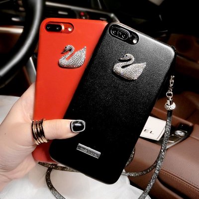 5172 iPhone6+ Защитная крышка кожаная (черный)