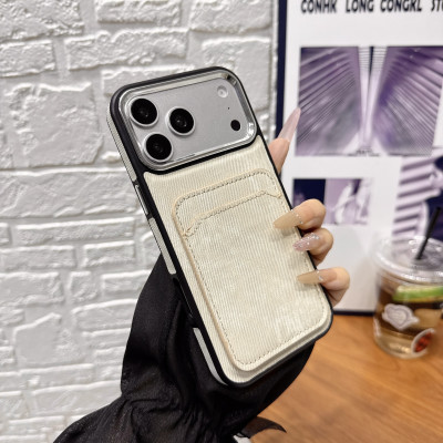 39127  iPhone 15 ProMax защитная крышка-чехол, под джинс с картхолдером
