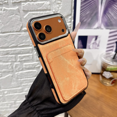 39127  iPhone 15 ProMax защитная крышка-чехол, под джинс с картхолдером